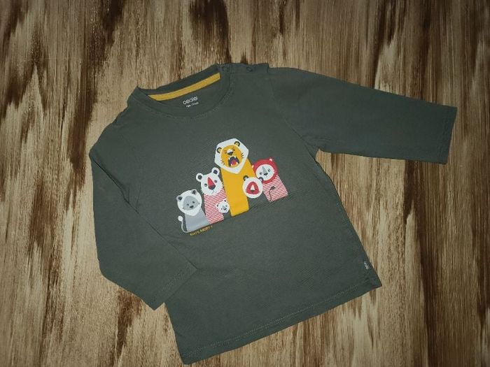 Tee-shirt manches longues lion