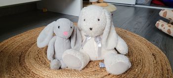 Lot de 2 nounours lapins