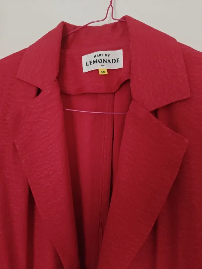 Veste Monica Make My Lemonade fuchsia, taille L (40), très bon état - photo numéro 2