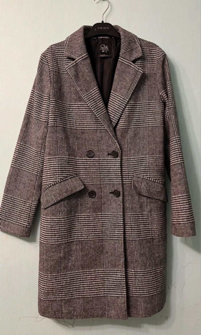 Clockhouse Manteau à carreaux femme