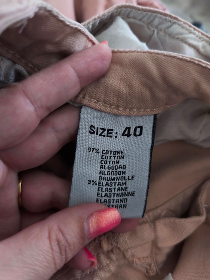 Jean taille haute couleur vieux rose - photo numéro 4