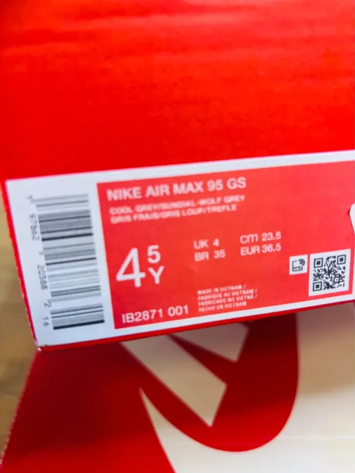 Nike Air Max 95 Grey Orange Black Taille 36.5 - photo numéro 7