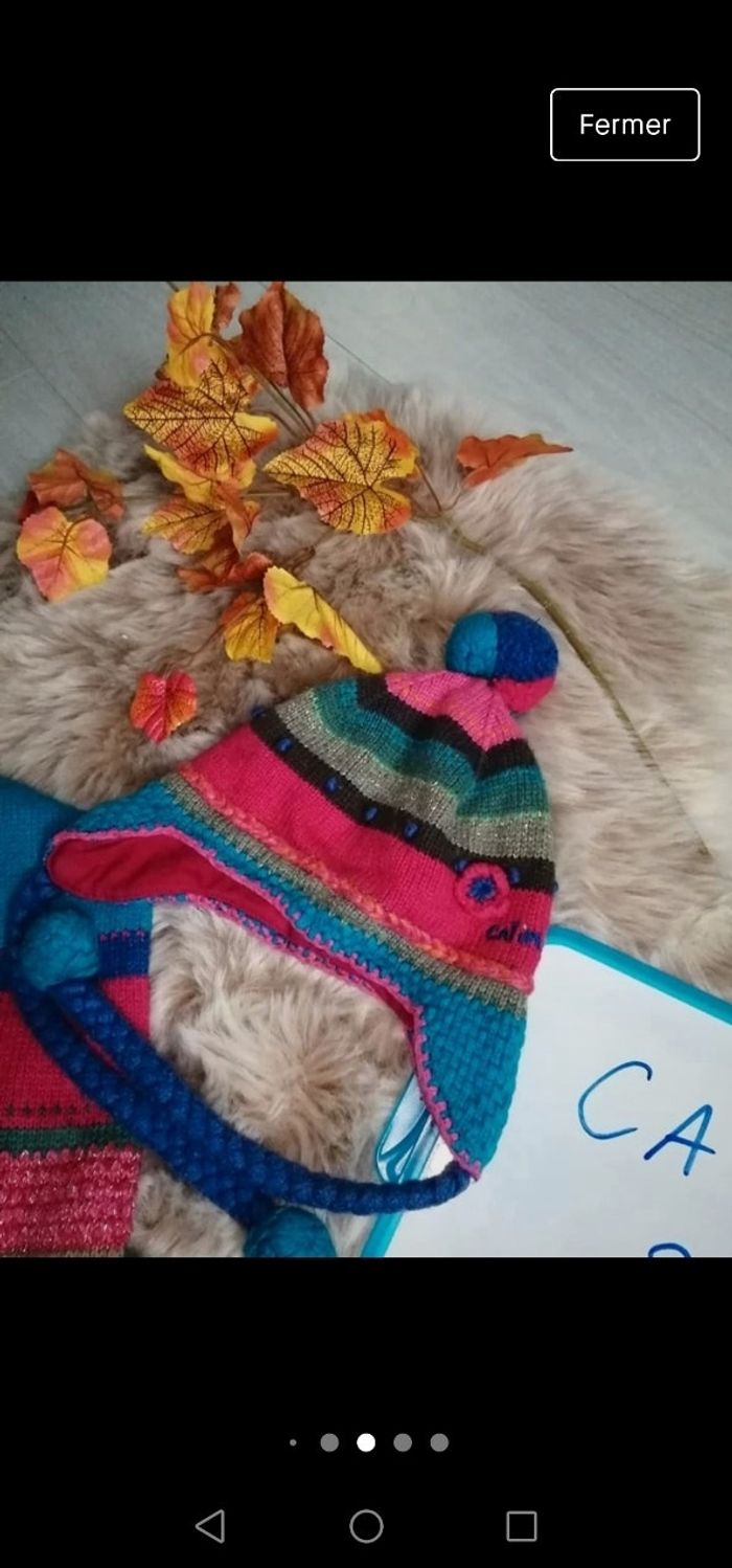 Ensemble Bonnet et echarpe Fille Catimini - photo numéro 4