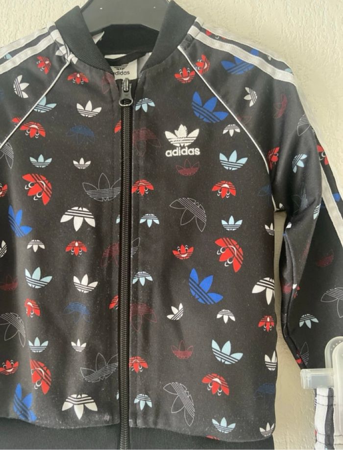 survêtement adidas noir et logo 18-24 mois - photo numéro 3