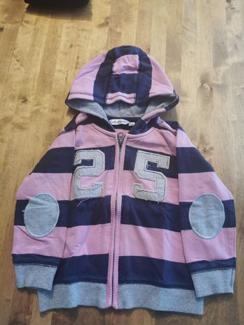 Gilet  rose bleu Kid Kanai 3 ans