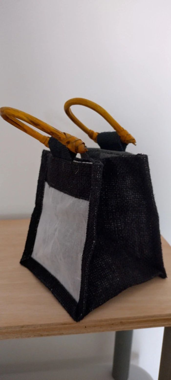 Panier jute et coton