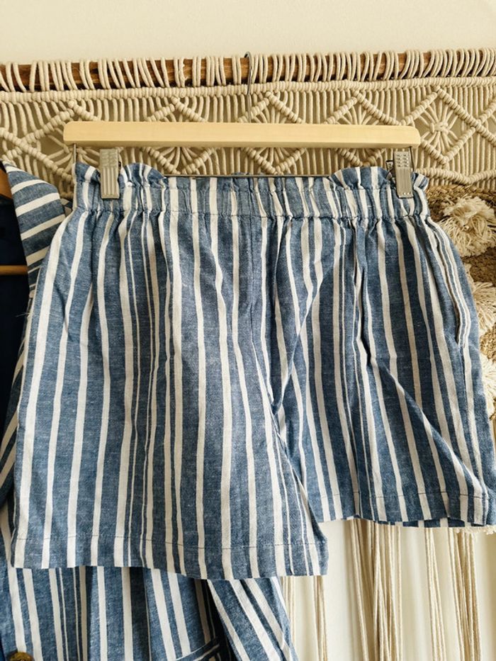 Ensemble blazer et short rayé - photo numéro 3