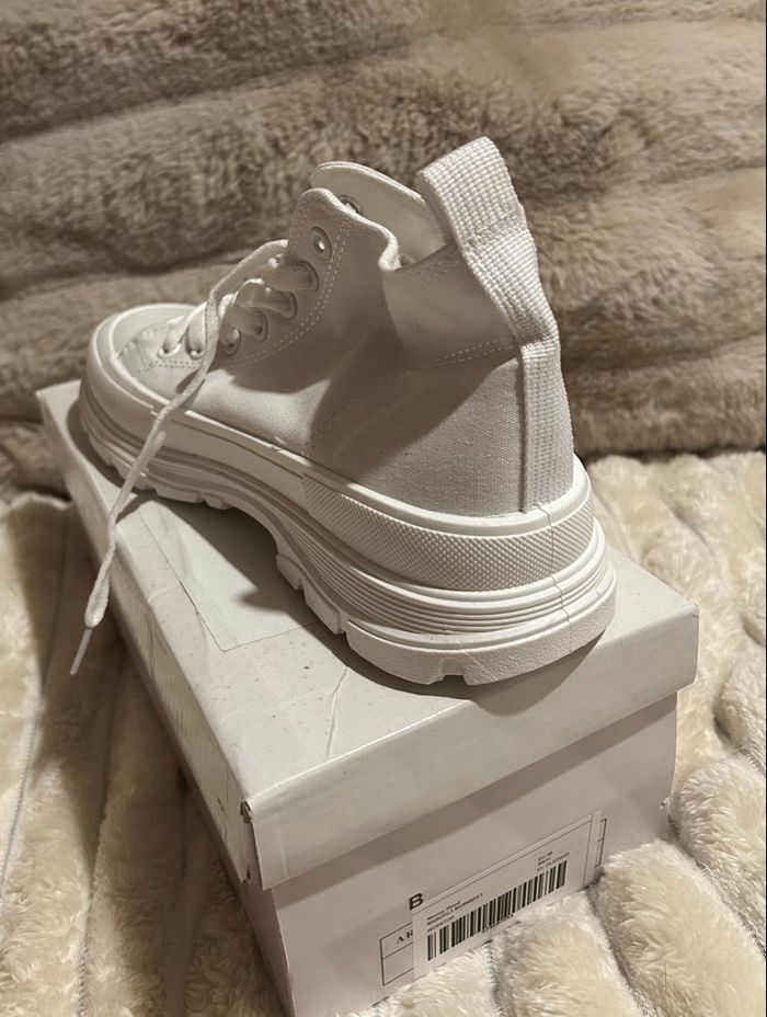 Baskets blanches montantes - photo numéro 8