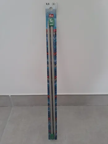 Superbe Paire d'Aiguilles à Tricoter Prym - 6.5