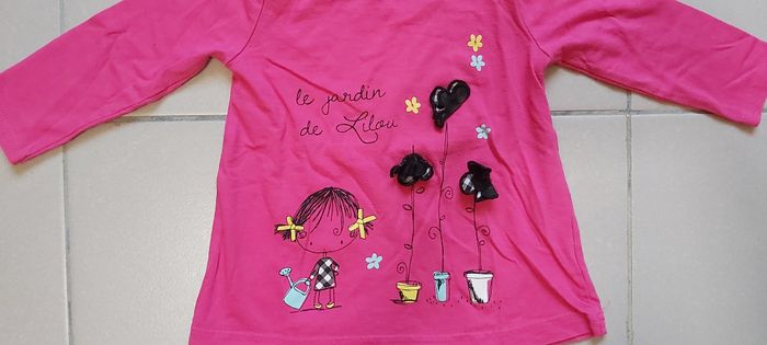 Tshirt manche longue Le jardin de Lilou 12 mois - photo numéro 2
