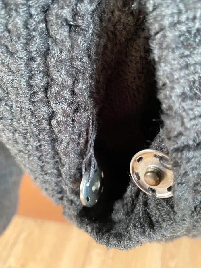 Gilet hiver à capuche Jennyfer taille M gris foncé - photo numéro 7