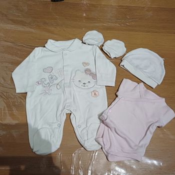 Pyjama naissance/1 M petit chat 