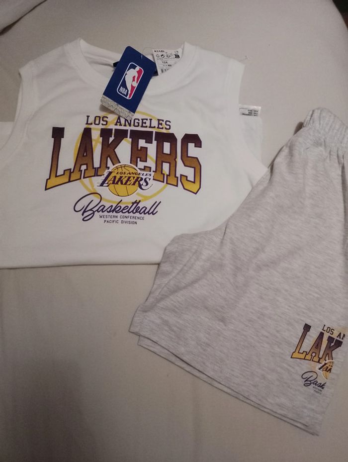 NBA Lakers ensemble pyjama débardeur short 10 ans