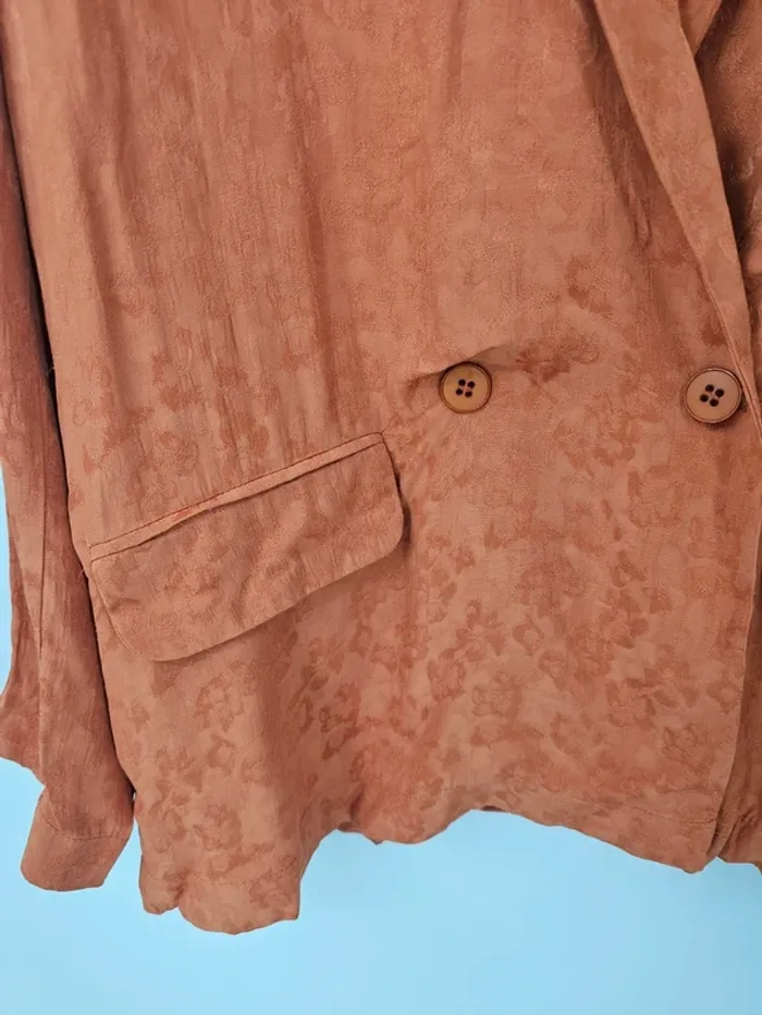 Veste blazer La Fée Maraboutée- rouille – Taille 40 – Neuve avec étiquette - photo numéro 3