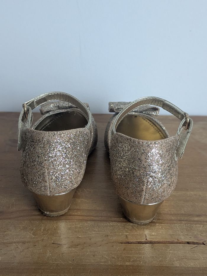 Chaussure à talon pailletée  doré fille taille 28 - photo numéro 2