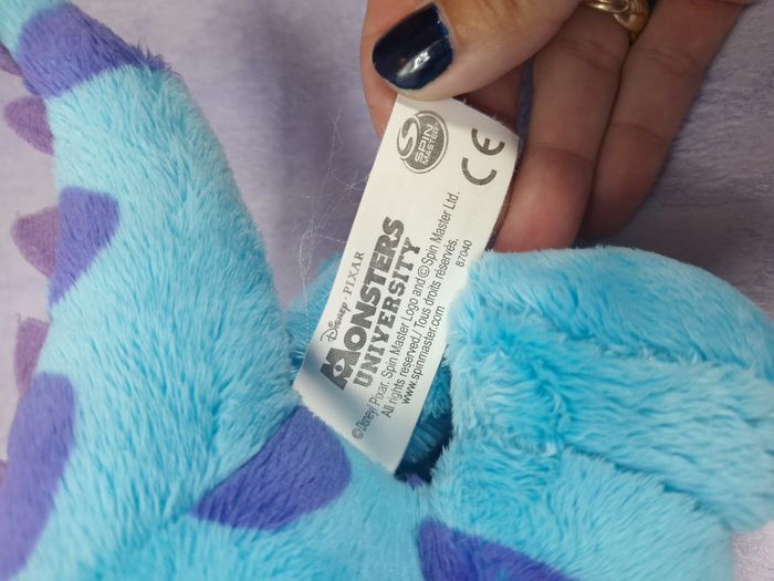 Peluche Monsters university Jacques Sullivan Sully Disney Pixar Monstres Academy - photo numéro 9