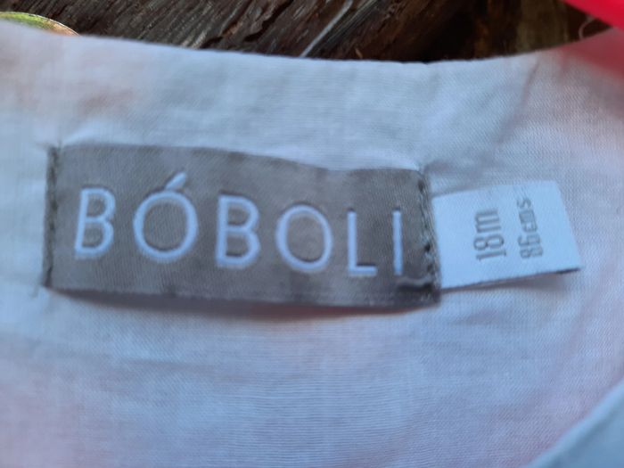 Magnifoque robe d'été Bóboli, 18 mois, blanche à gros poids orange fluo - photo numéro 5