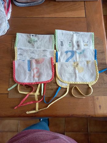 lot de 6 bavoirs
