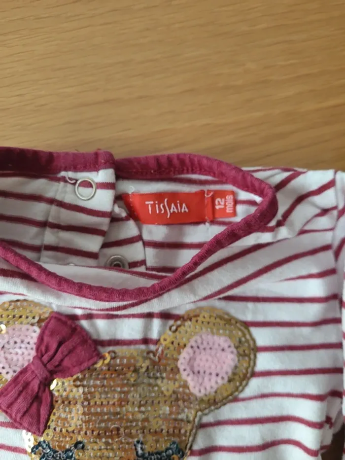 T-shirt petite souris 12 mois - photo numéro 3