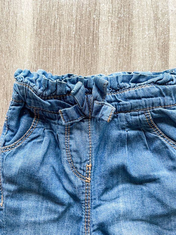 Jean à noeud bébé fille Tape à l’œil taille 3 mois - photo numéro 2