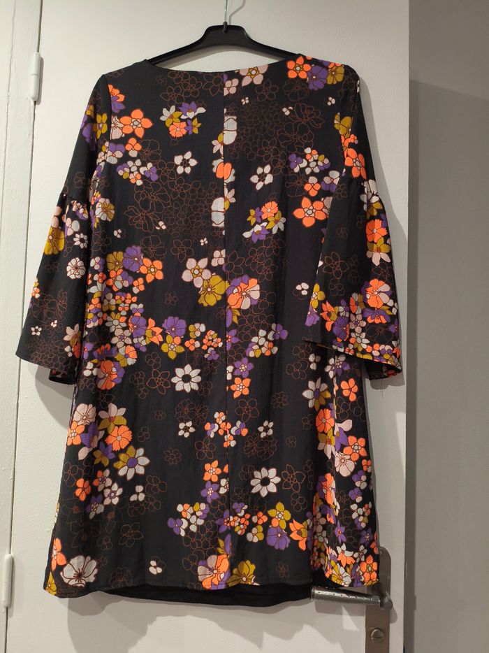 Robe fleurie noire Cache Cache – taille 42 - photo numéro 2
