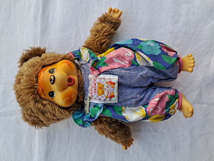 Kiki monchhichi ours en peluche zapf création puschel wuschel Hauteur 26 cm ancien vintage