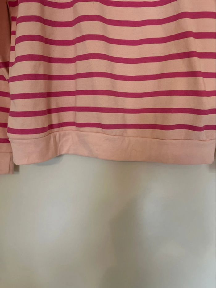 Sweat rose « marinière » - photo numéro 5