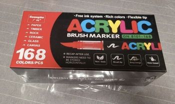 168 Feutres Guagnan acryliques brush neufs sous blister