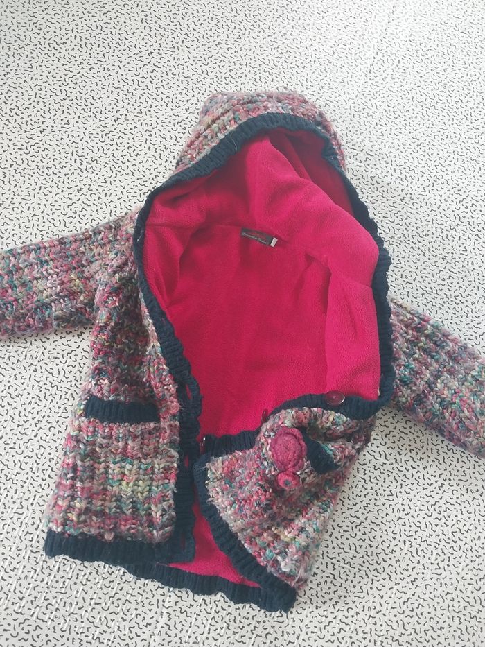 Gilet manteau chaud Catimini 2 ans – doublure polaire & capuche - photo numéro 8