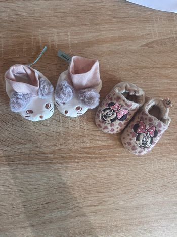 Chaussons naissance bébé fille