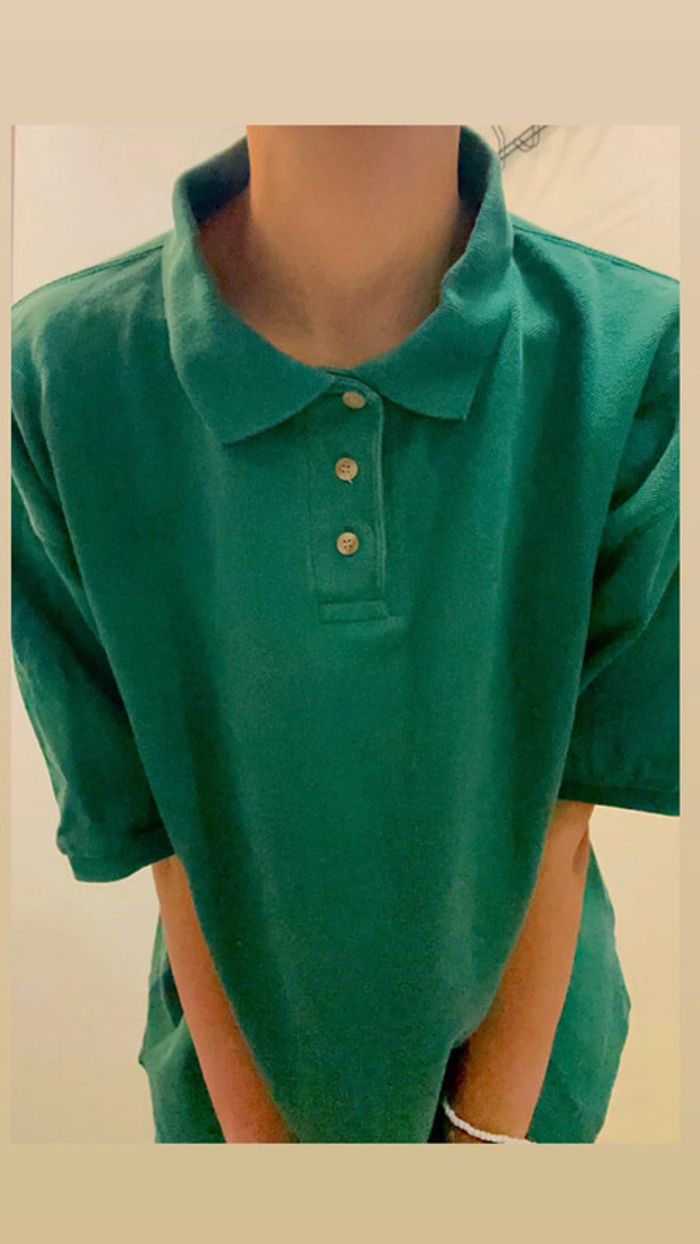 Polo Vert MIXTE taille L/XL - photo numéro 2