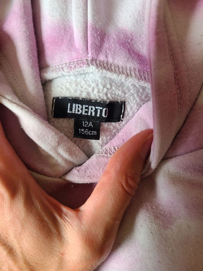 Sweat liberté violet fille 12 ans - photo numéro 3