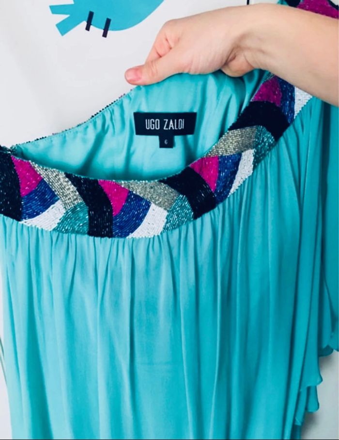 Sublime robe cocktail créateur Ugo Zaldi taille M - photo numéro 3
