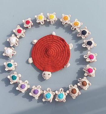 Jeu éducatif tortue memory couleurs rouille 