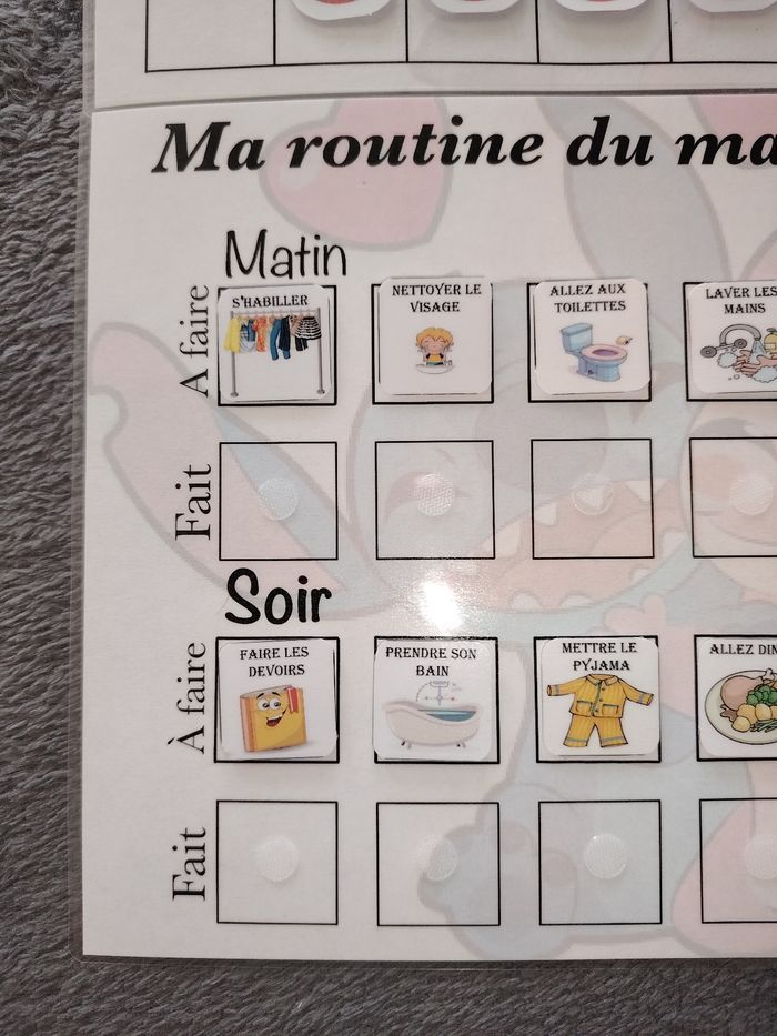 Ma routine du matin et du soir plus fiche comportement - photo numéro 5