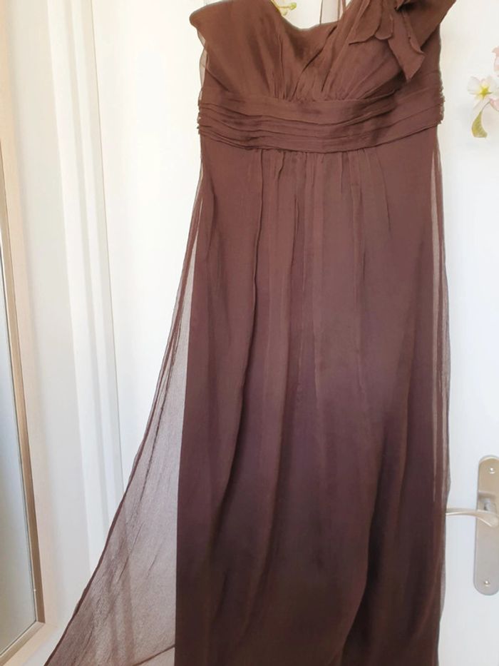 Robe Soirée Mariage Fête 100% Soie Taille 40 - photo numéro 3
