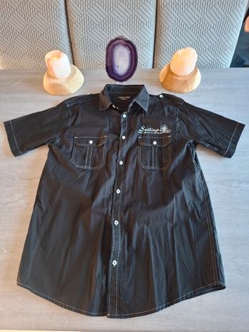 Chemise noire homme 40