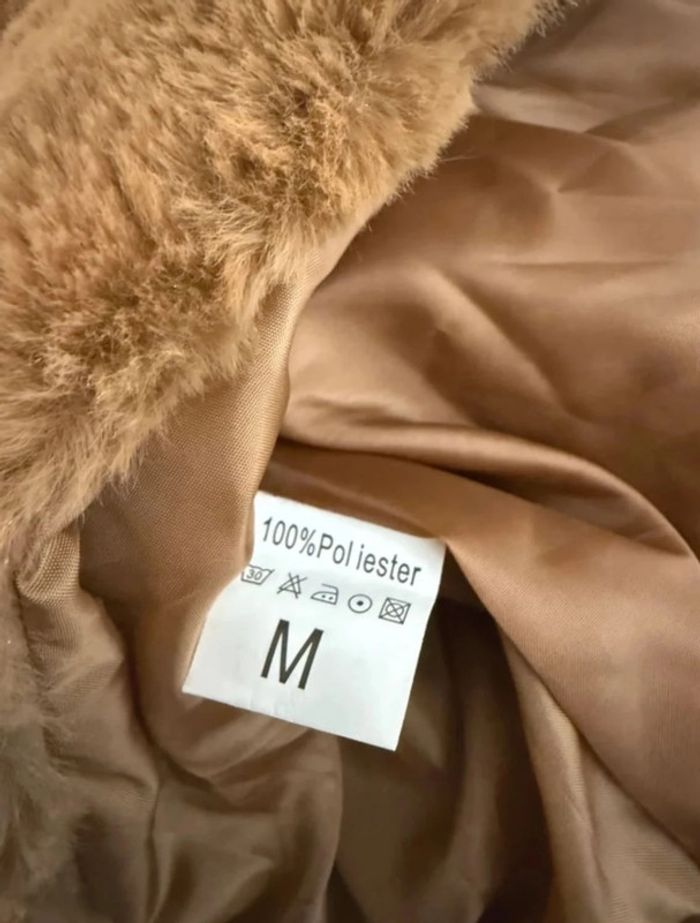 🍂 Veste à fausse fourrure marron / 3Desy T/M🍂 - photo numéro 8