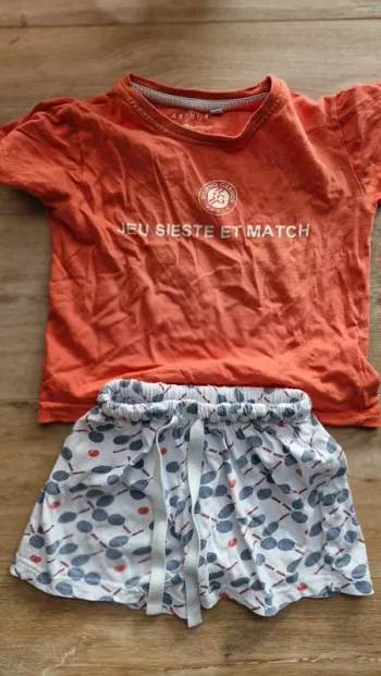 Pyjama short deux pièces Rolland Garros Arthur