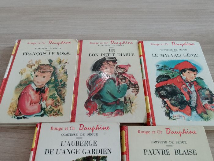 Lot de 7 livre, Comtesse De Segur "rouge et or Dauphine"(6) - photo numéro 3