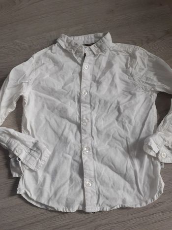 Chemise manches longues blanche 5ans