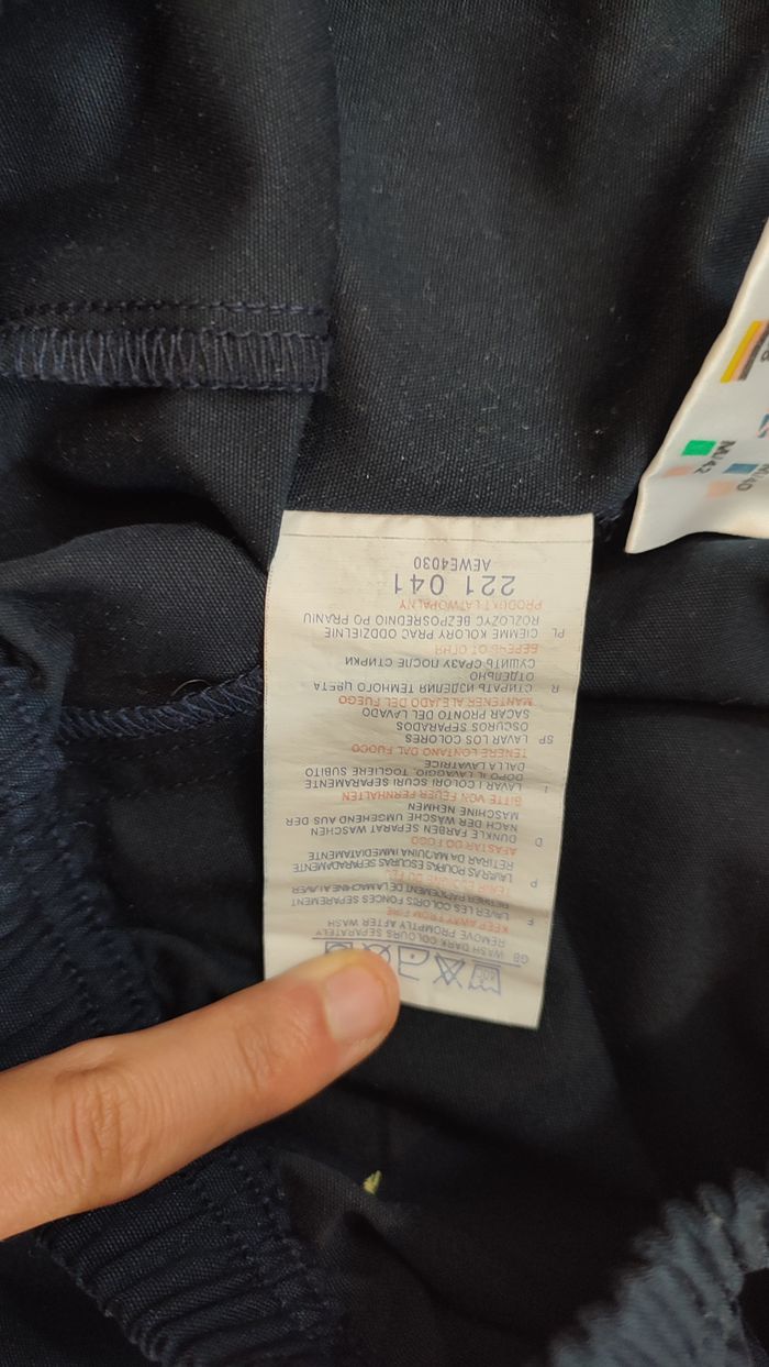 Vêtement Homme pantalon pantacourt Reebok bleu marine taille M #Retrostreet - photo numéro 7