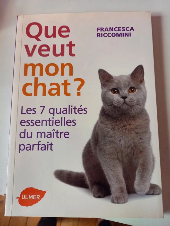 Livre "que veut mon chat ?"