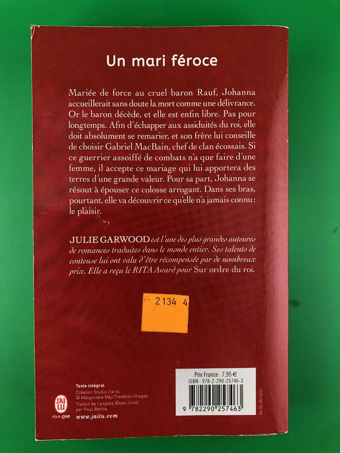 Un mari féroce - Julie Garwood - photo numéro 2