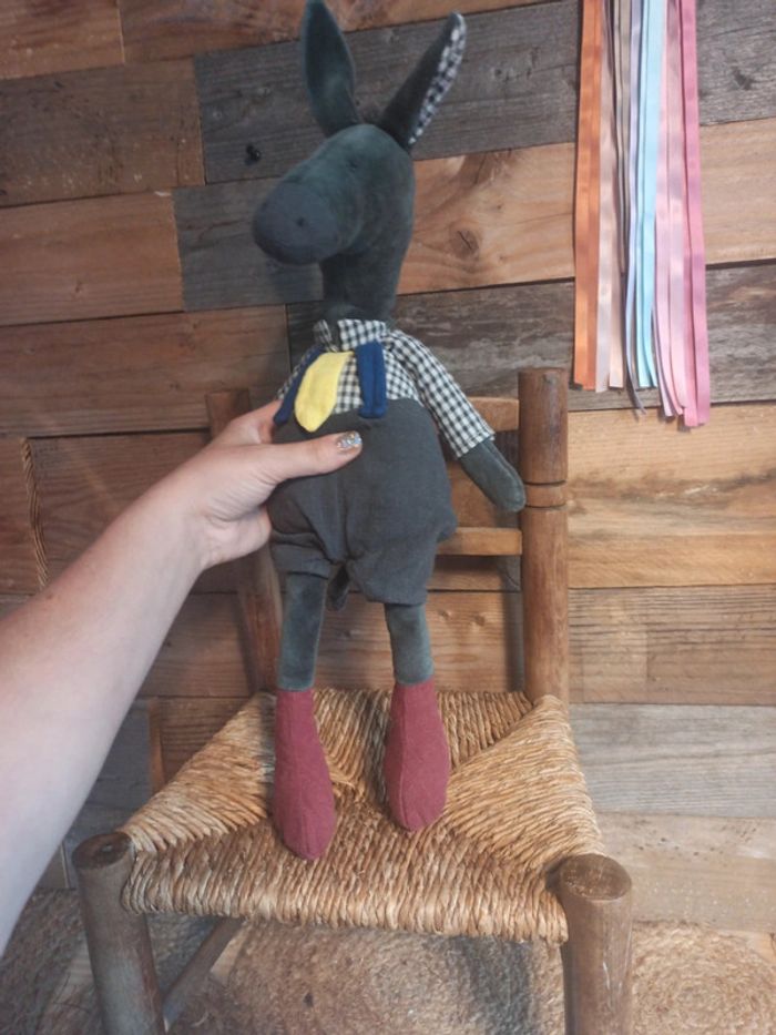 Peluche âne moulin roty tbe pomme des bois - photo numéro 3