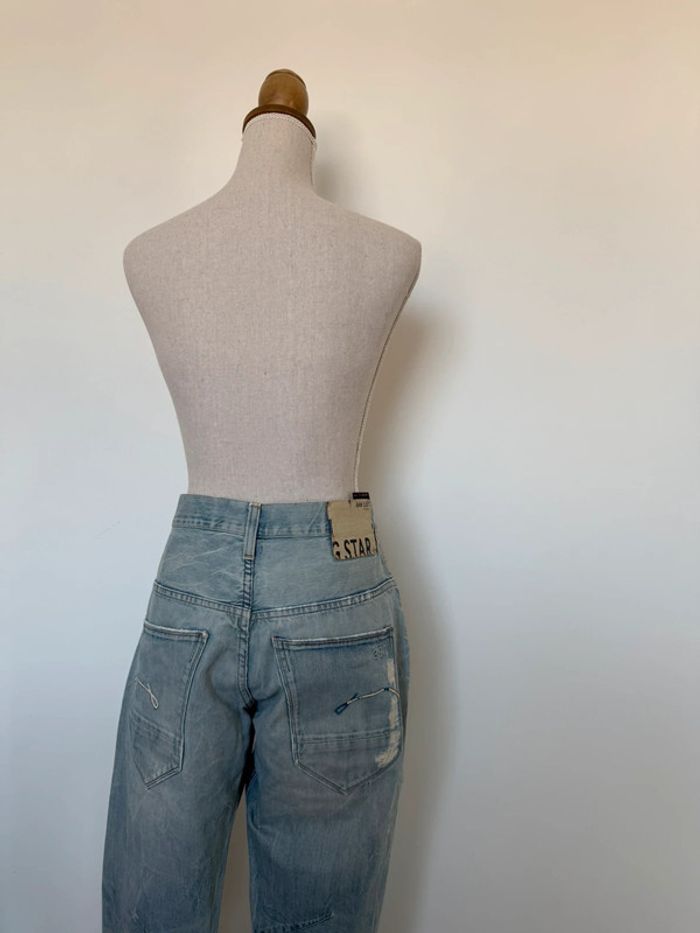 Jean pantalon gstar slim skinny bleu destroy denim Pantalones de mezclilla pantaloni - photo numéro 7