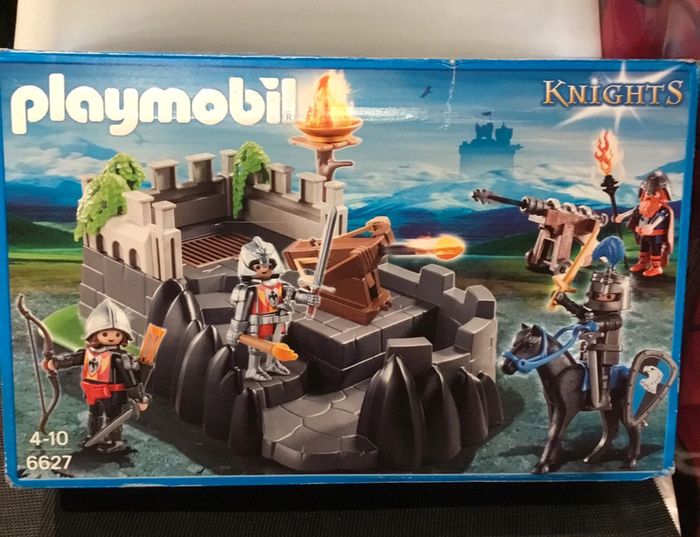 Playmobil Knights 6627 boîte VIDE bastion chevaliers moyen âge
