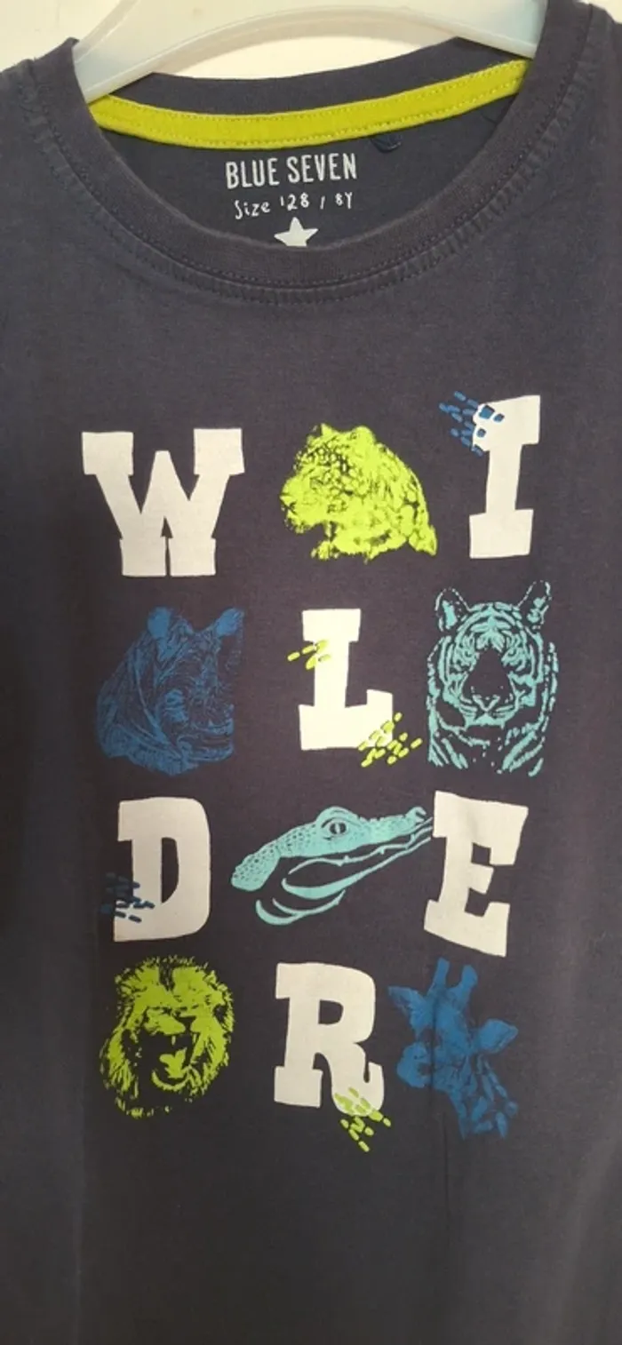 T-shirt enfant Blue Seven Taille 128 / 9Y  Modèle "Wilder" - photo numéro 2
