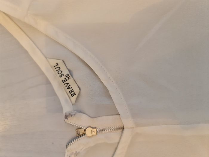 Blouse blanche zip dans le dos Brave Soul Taille 34 - photo numéro 7