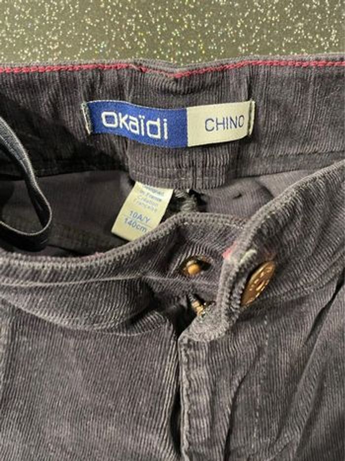 Okaidi - short gris fille chino 10 ans - photo numéro 2